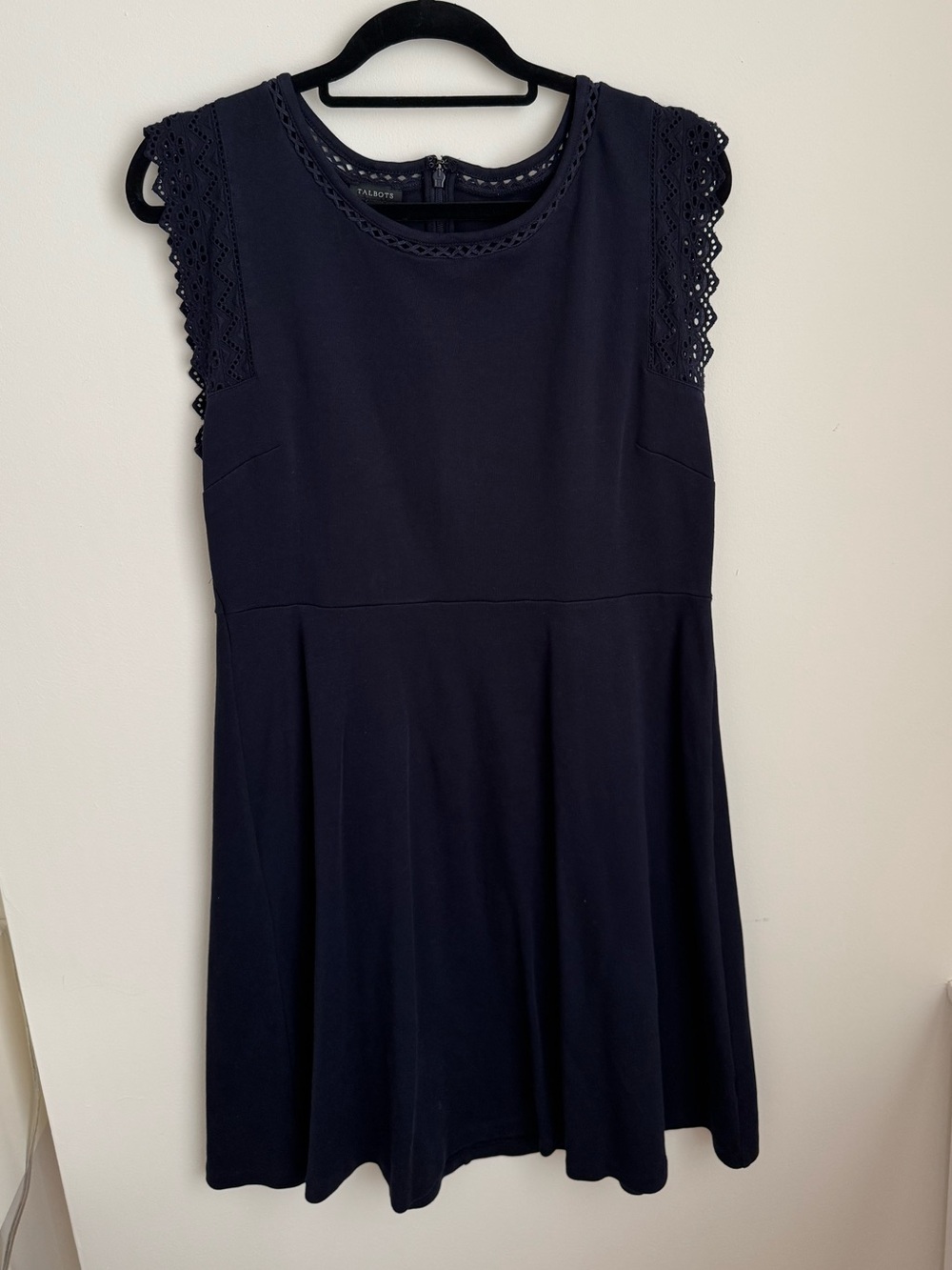 Talbots Navy 100% Cotton Dress, Size L